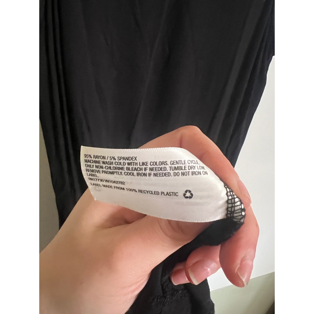 Ava & Viv Shift Dress Sleeveless Lightweight Casual Summer Black Women Size 1X - Picture 7 of 7